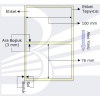 POWERGATE PG Etiket 100mmx76mm (Tek Kolonda 1li) , Toplam  570 ad (VELLUM)