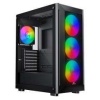 GAMEBOOSTER GameBooster RAIDER E651B 650W 80+ WHITE USB 3.0 Mesh 4*Rainbow Fanlı Mid-T E-ATX Gaming Siyah Kasa