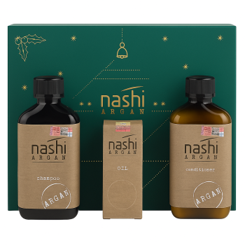 Nashi Argan Yılbaşı Seti Şampuan-krem-yağ 200+200+30ml