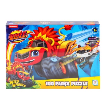 BL0048 Monster Machines 100 Parça Puzzle -Laçokids