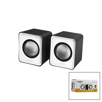 SNOPY SN-66  BEYAZ  USB 2.0 MULTİMEDYA 1+1 HOPARLÖR SPEAKER SET 6W (5343)
