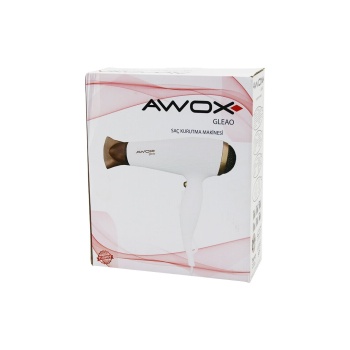 AWOX GLEAO  SİYAH  SAÇ KURUTMA - FÖN MAKİNESİ  SOĞUK ÜFLEME   2 KADEME FAN - 3 KADEME SICAKLIK   1700-2000W (5343)