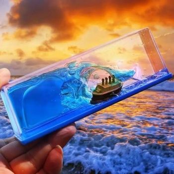 Batmayan Gemi Hediyelik Dekoratif Ev ve Ofis Hediyesi Özel Aşk Gemisi (5343)