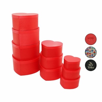 10PCS BOY KALPLİ - RENKLİ KARTON HEDİYE KUTUSU - KURDELALI (16-18-20-22-24-26-28-30-32-34CM)  (5343)