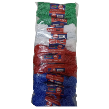 KALE Plastik Çamaşır ipi 20 Metre 24 Adet (5343)