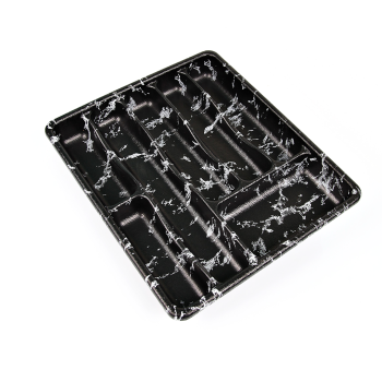 KÜÇÜK - SİYAH - 7 BÖLMELİ ÇEKMECE İÇİ KAŞIKLIK 36X32CM (5343)