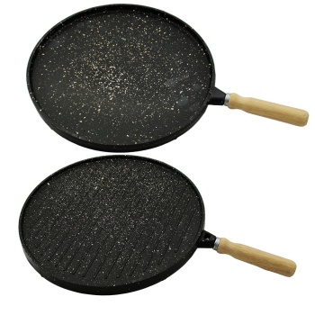 ÇİFT TARAFLI DÖKÜM GRANİT BAZLAMA - GÖZLEME TAVASI 36CM (5343)