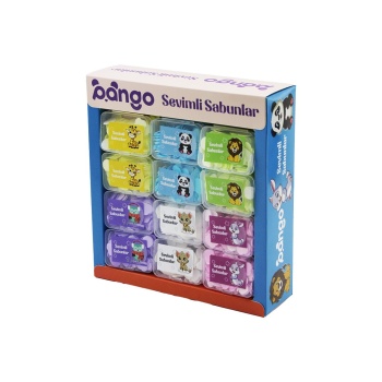 36 KUTU SEVİMLİ SABUNLAR MİNİ=1.2-1.5CM SEYAHAT - PİKNİK - OKULDA 160PCS ± 10 MİX:KALP- YUVARLAK-ÇİÇEK (5343)