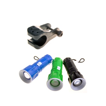 Pilli Zoomlu Ledli Bisiklet Ön Farı El Feneri Aydınlatma Lambası (5343)