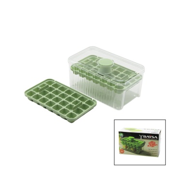 28+28=56LI KÜP ŞEKİL HAZNELİ=MİKA KRİSTAL BUZLUK 2İN1 KAPAK KULPU=KULP - KULPA BAS=BUZ DÜŞÜR (5343)