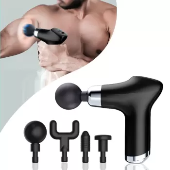 Şarj Edilebilir Küçük Yüz Tabancası Derin Doku Masaj Aleti - 6 Hız Ayarı (5343)