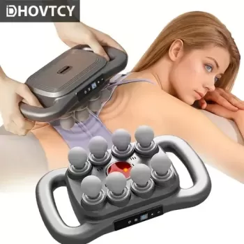 8 Başlıklı Şarjlı Isıtmalı Masaj Aleti (5343)