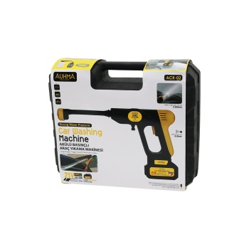 OTO - ARAÇ YIKAMA MAKİNESİ ŞARJLI - YEDEK BATARYALI 180W - 19000 RPM -13000 mAh - 21V -5MT HORTUM- 0.8bar ACR-02 (5343)