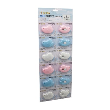 12 ADET MINI CUTTER MİNİ CEP - ÇANTA FALÇATA - MAKET BIÇAK (5343)