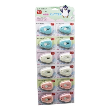 12 ADET MİNİ CEP - ÇANTA PENGUEN FALÇATA - MAKET BIÇAK (5343)