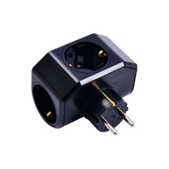 SİYAH YONCA PLUS 3LÜ TOPRAKLI PRİZ FİŞ 04-ZM (5343)