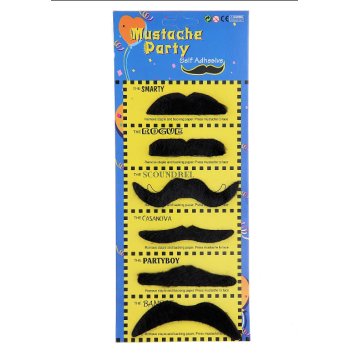 Karnaval Kostüm Partisi Bıyığı 6 Model 6 Adet (5343)