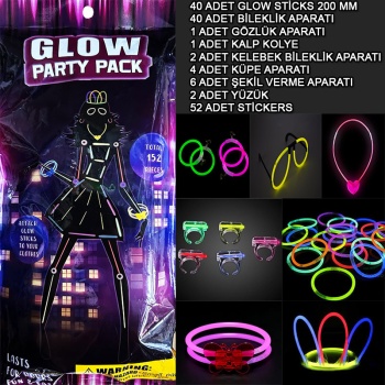 Glow Parti Seti 152 Parçalık Lüks Glow Kostüm Seti (5343)