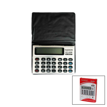 12 HANELİ MİNİ CEP - KILIFLI HESAP MAKİNESİ6.6X1.9X9.3CM TS-520B (5343)