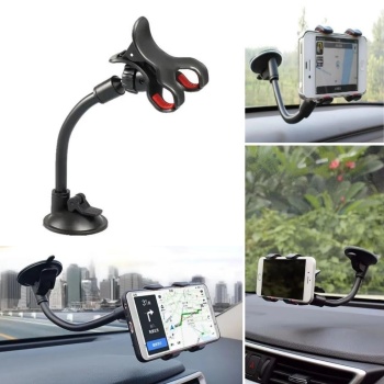 Akrobat Cama Sabitlenen Güçlü Vakumlu 360 Derece Dönen Tüm Modellere Uyan Oto Telefon Tutucu (5343)