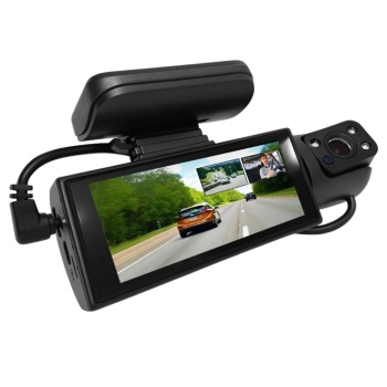 WiFi Destekli Araç İçi &amp;amp; Dışı Çift Kameralı Dikiz Aynası Kamera (5343)