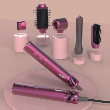 AİR BRUSH 5İN1=BUKLE-HACİMLE-DÜZLEŞTİR-2-FIRÇA SAÇ KURUTMA - ŞEKİL MAKİNESİ 1300W3-KDM.HIZ SICAKLIK SHD-1729 (5343)