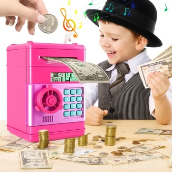 Elektronik Şifreli Kasa Otomatik Kağıt Para Alan ATM Kumbara (5343)