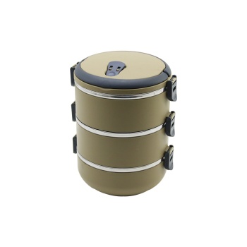 KAHVERENGİ 3LÜ SEFER TASI SAKLAMA KABI 1.8LT (5343)