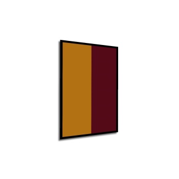 Çerçeve Görünümlü Dekoratif Ahşap Kare İkili Renk Kombinasyonu Tablosu Ev/Ofis/İşyeri Tablo