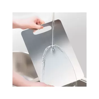 Paslanmaz Çelik Kesme Tahtası 24X15 cm Mutfak Sebze Et Kesme Tahtası Doğrama Tahtası Mutfak Aksesuarları (5343)