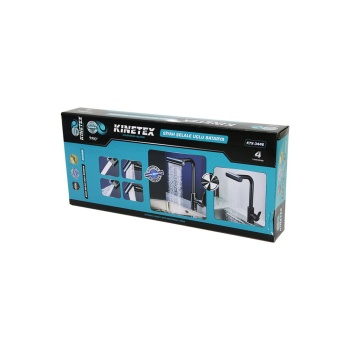 SİYAH GENİŞ - ŞELALE 4 FONKSİYONLU - 360 DERECE OYNAR BAŞLIK UZUN KUĞU BATARYA (5343)