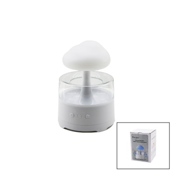 YAĞMUR BULUTU - BT SPEKAER HOPARLÖR 300ML USB ŞARJLI - RENKLİ LEDLİ IŞIK - KUMANDALI HAVA NEMLENDİRİCİ BUHAR MAKİNE - KOKU GİDERİCİ (5343)