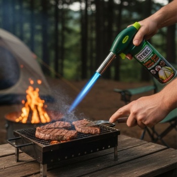 Outdoor Kamp, Piknik ve Tamir İşleri İçin Kamp Gazı Seti – Taşınabilir Pürmüz Alev Tabancası ve Yüksek Performanslı Gaz Kartuşu (5343)