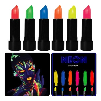 GlowPaint 6’lı Neon Boya – UV Işıkta Parlayan Makyaj Seti (5343)