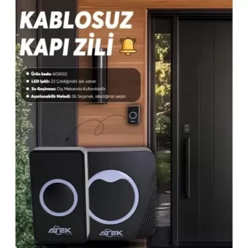 Kablosuz Su Geçirmez Kapı Zili (5343)