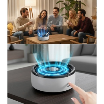 Dumanı İçine Çeken Akıllı Kül Tablası – Kokusuz, Filtreli ve Otomatik Duman Emici Küllük (5343)