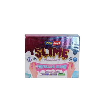 4263-METALİC PLAYTOYS DIY SLİME SET METALIC