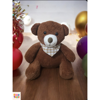 25 cm Kahverengi Peluş Ayıcık – Yumuşak Dokulu, Sevimli ve Hediyelik
