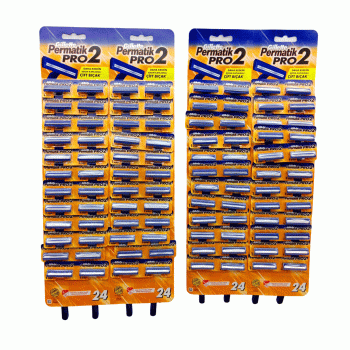 PERMATİK PRO 2 ÇİFT BIÇAKLI SAPLI JİLET 96 PARÇA (5343)