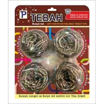 4 PARÇA  BULAŞIK TOP TELİ (5343)