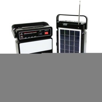 3IN1 - SOLAR2İN1 DİK MODEL EL FENERİ - RADYO - MP3BLUETOOTH - USB/ TF PORT - 2 PARÇA  AMPUL KABLOLU - POWERBANK (5343)