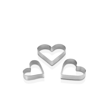 3 BOY - KALP METAL KURABİYE KALIP (5343)