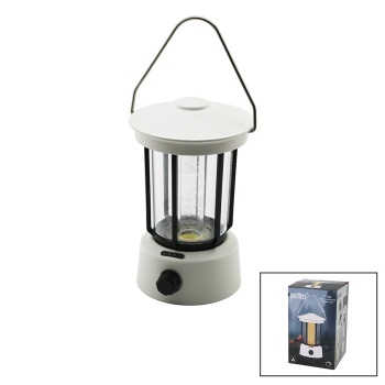 FANUS KAMP LAMBASI EL FENERİ USB ŞARJLI POWERBANK 5W COB LED 800LUMEN IŞIK AYARI GÜN IŞIK - BEYAZ PT-380 (5343)