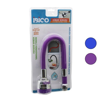 METAL - RENKLİ SİLİKON KAPLI KUBAR - BATARYA BORUSU TOPAÇ BAŞLIK= KADEMELİ 360 DERECE YAYLI VAKUMLU AMBALAJ (5343)