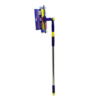 STAR Q 2 BAŞLI=CAMSİL ÇEKPAS - M.FİBER MOP=24.5CM 360 DERECE BAŞLIK CAMSİL - MOP UZAYAN METAL - PLS.SAP= 85-133CM (5343)