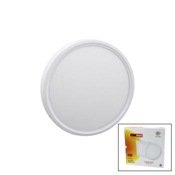 NİSALUCE EPL-24SÜ 24W BEYAZ METAL KASA SIVA ÜSTÜ YUVARLAK LED SLİM PANEL 1680LM BEYAZ=6500K 30.000 SAAT ÖMÜR (5343)