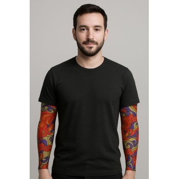 Çorap Dövme Giyilebilir Kol Bacak Dövmesi Likralı 2 Adet Model 4 (5343)