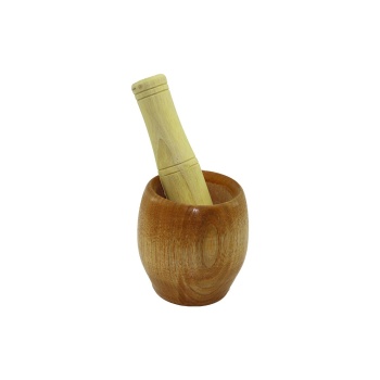AHŞAP BAMBU HAVAN SARIMSAK DÖVECEK Ç: 7CM--D: 5.8CM--Y: 8.5CM  FİLELİ AMBALAJ (5343)