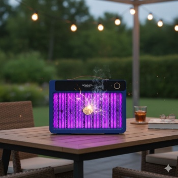 4000mAh Şarj Edilebilir Kablosuz 3000V Yüksek Güçlü Elektrikli Sivrisinek Öldürücü Sivrisinek Öldürme Lambası,Sinek Kıran BG-009 2000 mah (5343)