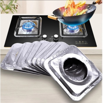 Kare Ocak Üstü Yağ Koruyucu Alüminyum Levha 23*23 cm 10 Adet (5343)